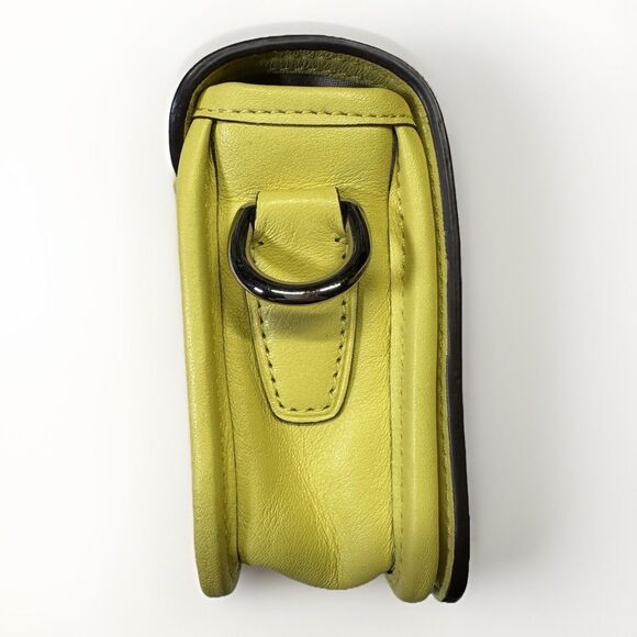 Coach Legacy Leather Yellow Pink Penny Crossbody Purse 19914 Tassel Dinky - Picture 5 of 10